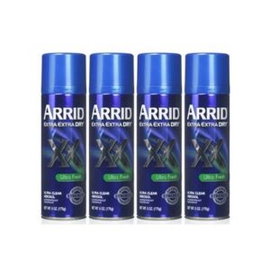 ARRID XX Ultra Clear Anti-Perspirant Deodorant Spray, Ultra Fresh 6 oz (Pack of 4)