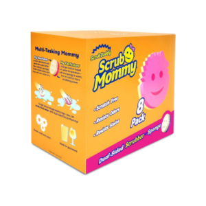 Scrub Daddy Dual Sided Sponge and Scrubber – Scrub Mommy – Scratch Free Sponge for Dishes and Home, Soft in Warm Water, Firm in Cold, Odor Resistant, Multi Surface 8 Count (Pack of 1)